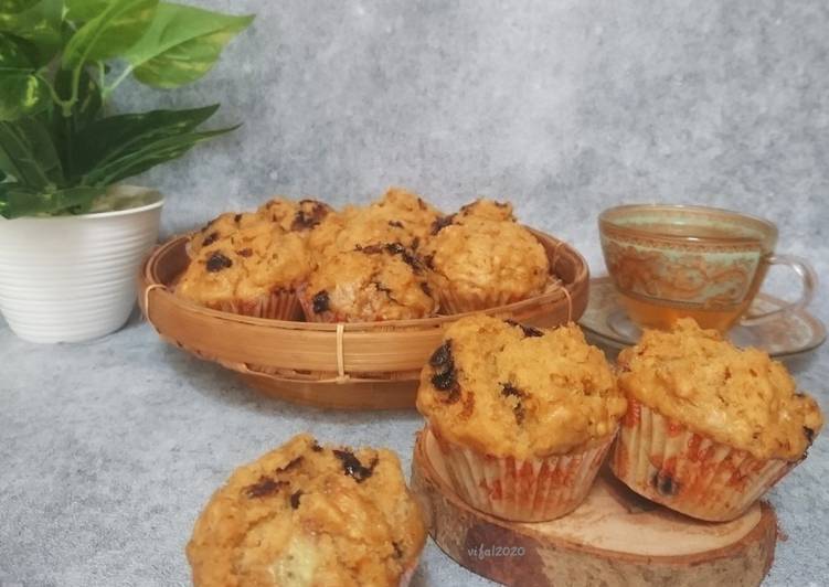 Bolu pisang kukus mekar (eggless, no mixer)
