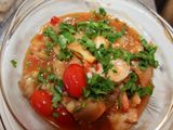 Udang jamur tiram saos tomat