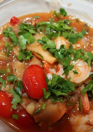 Foto resep Udang jamur tiram saos tomat
