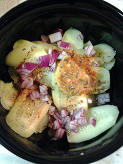 A picture of Memorial Day cucumbers II.