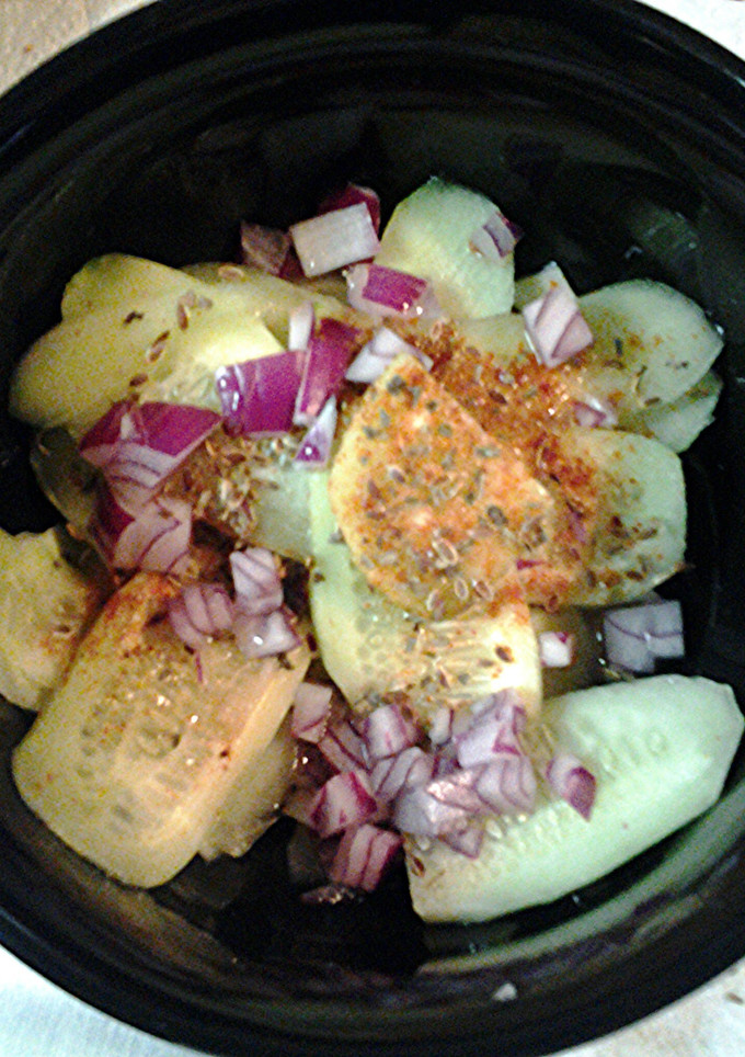 A picture of Memorial Day cucumbers II.