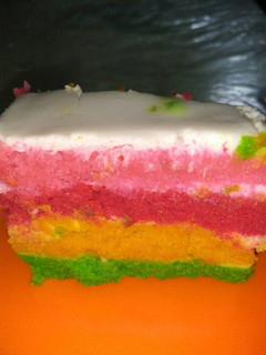 Foto resep Rainbow cake kukus