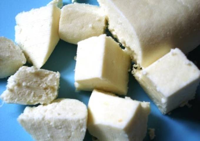 Recipe of Favorite Paneer Cheese for Curry and Desserts