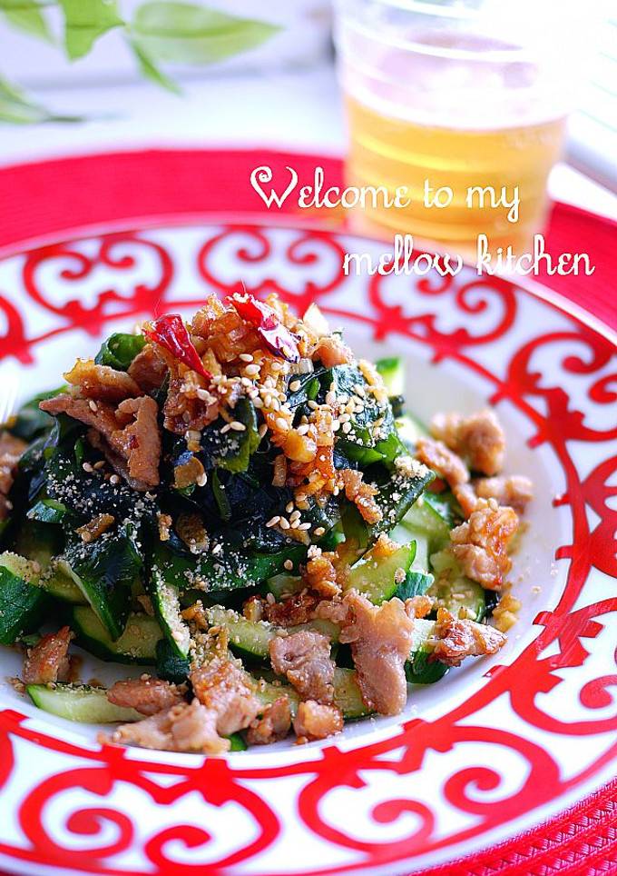 A picture of A Stamina-boosting Cucumber Salad with Pork.