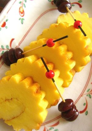 A picture of Honey Datemaki Rolled Omelet for Osechi.
