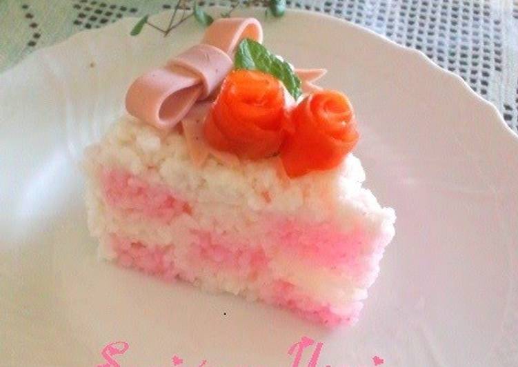 How to Prepare Ultimate Damie Checkered Sushi Cake For Mother&#39;s Day