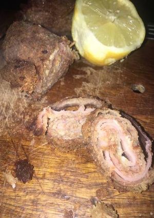 Una foto de Milanesa rellena