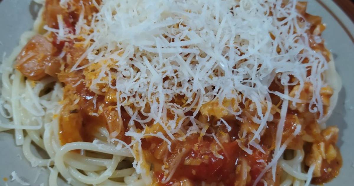 Resep Spaghetti La Fonte oleh Trie Meylitha Cookpad