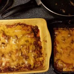 A picture of Beef Enchiladas.