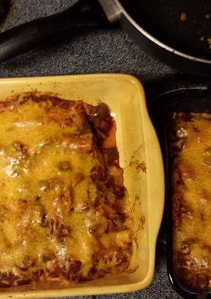 A picture of Beef Enchiladas.