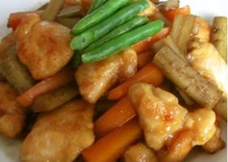 Simple Way to Prepare Perfect Tender Chicken Breast with Burdock Root