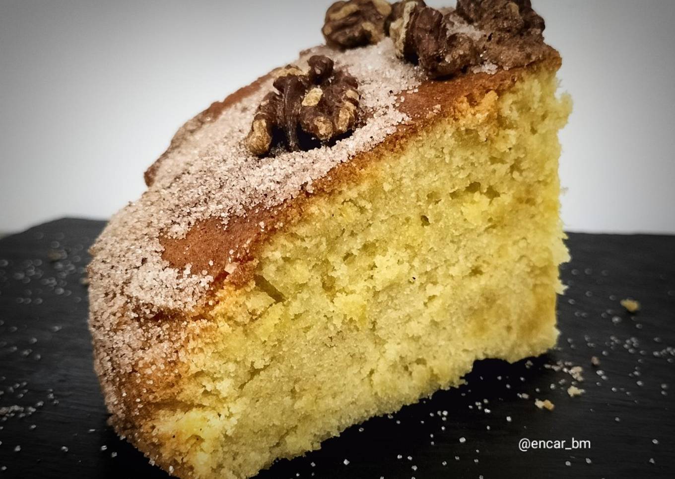 Bizcocho de naranja y yogur en airfryer