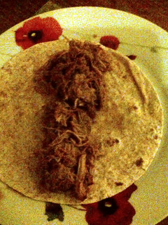 A picture of Slow cooked BBQ pulled pork..