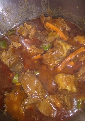 A picture of Lamb stew.