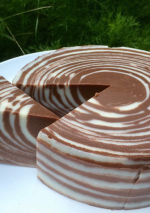 Foto resep Puding Roti Zebra
