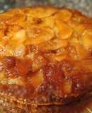 Tarta invertida de manzana
