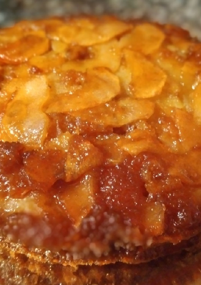 Una foto de Tarta invertida de manzana
