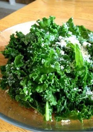 A picture of Very Nutritious and Very Easy Kale & Cheese Salad.