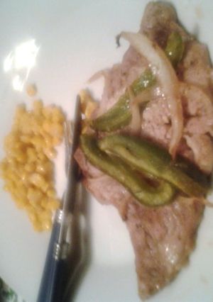 A picture of heathers pork chops.