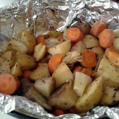A picture of Baked veggies.