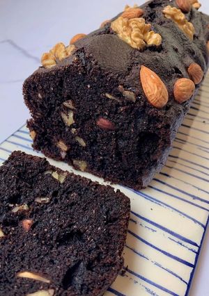 Una foto de Budín de cacao y frutos secos