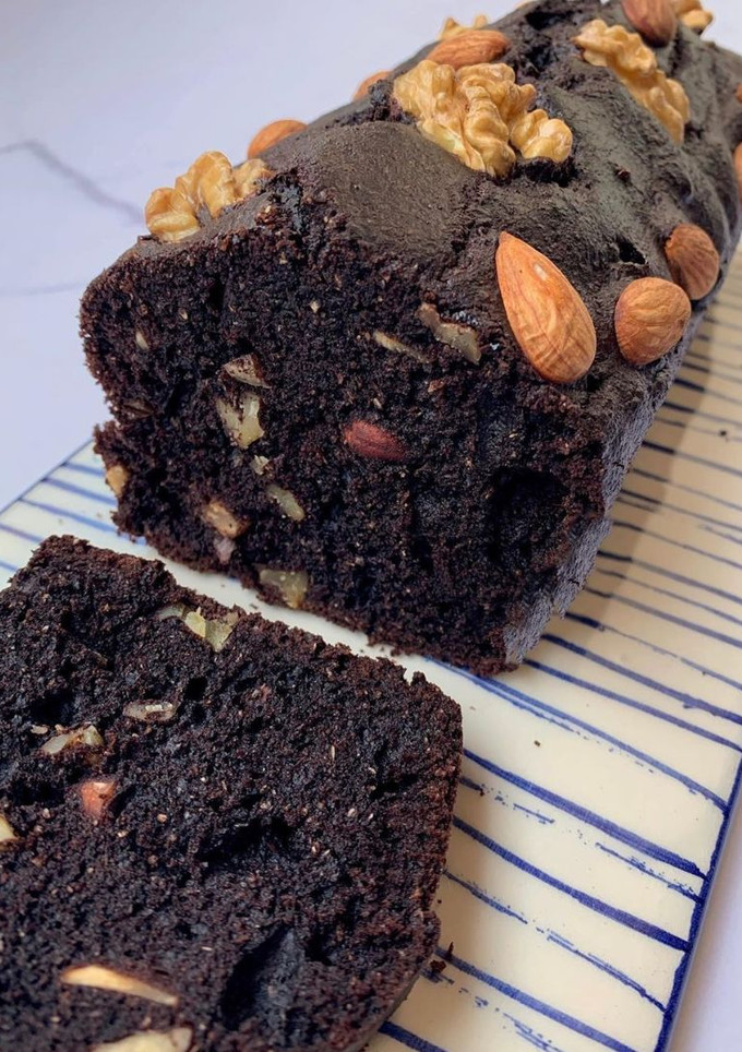 Una foto de Budín de cacao y frutos secos