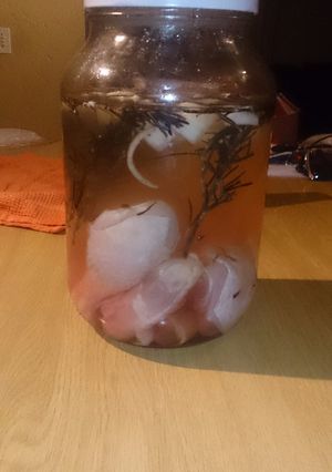 A picture of Chicken in brine.