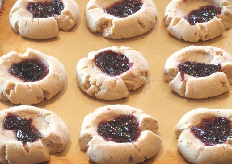 Easiest Way to Prepare Perfect Peanut Butter and Jelly Thumbprints