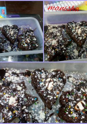 A picture of Chocolate almond oats halwa.