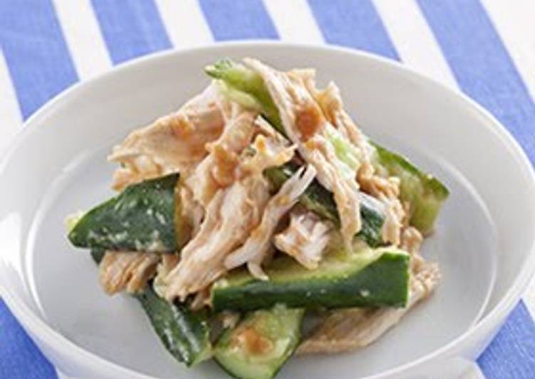 Steps to Make Ultimate Honey Vinegar Miso Chicken and Cucumber