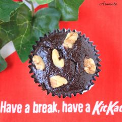A picture of Delicious Okara Muffins with White Chocolate.
