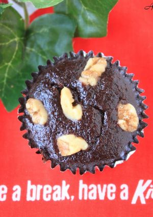 A picture of Delicious Okara Muffins with White Chocolate.