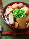 Filling Tonjiru (miso soup with pork and vegetables)