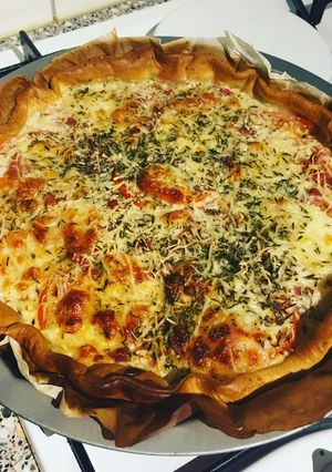 Une photo de Tarte tomate mozzarella