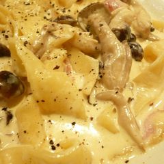 A picture of 10 Minute Cream Sauce Pasta.
