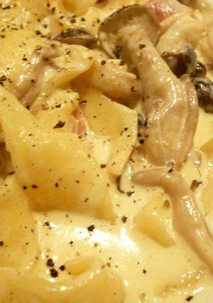 A picture of 10 Minute Cream Sauce Pasta.