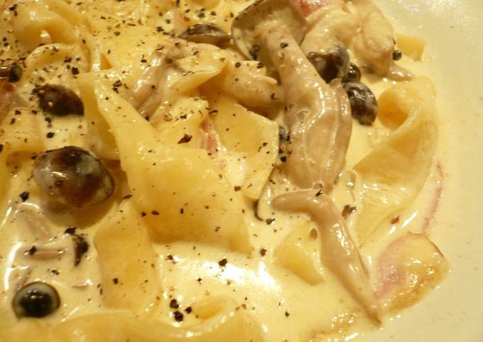 Recipe of Mario Batali 10 Minute Cream Sauce Pasta