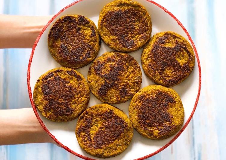 Hamburguesas de soja texteurizada y kale