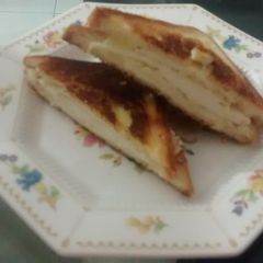A picture of Cheese swiss sandwich.