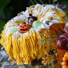 A picture of Halloween Kabocha Squash Mont Blanc.