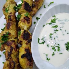 A picture of My chicken skewers.