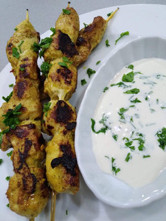 A picture of My chicken skewers.