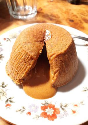 Una foto de 🌋🌋🌋 Volcán de dulce de leche individual 🌋🌋🌋