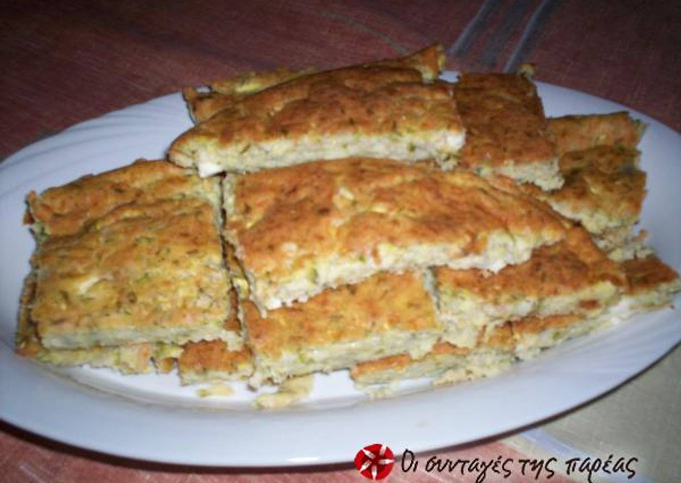 Zucchini pie without filo