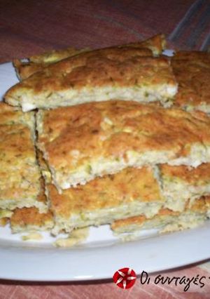 A picture of Zucchini pie without filo.