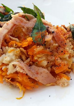 A picture of Quick Brunch Ham Fried Rice.
