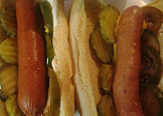 Chicago inspired hotdogs