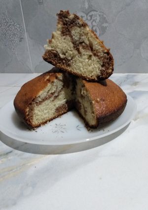 Una foto de Bizcocho marmolado para el mate