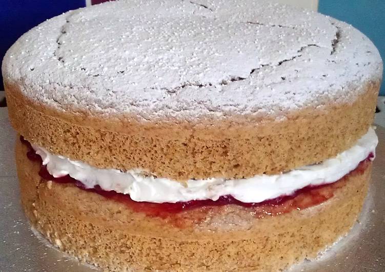 Simple Way to Prepare Any-night-of-the-week Vickys Coconut Flour Victoria Sandwich Cake, GF DF EF SF NF