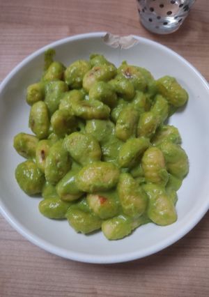 Une photo de Gnocchis au velouté de petits pois